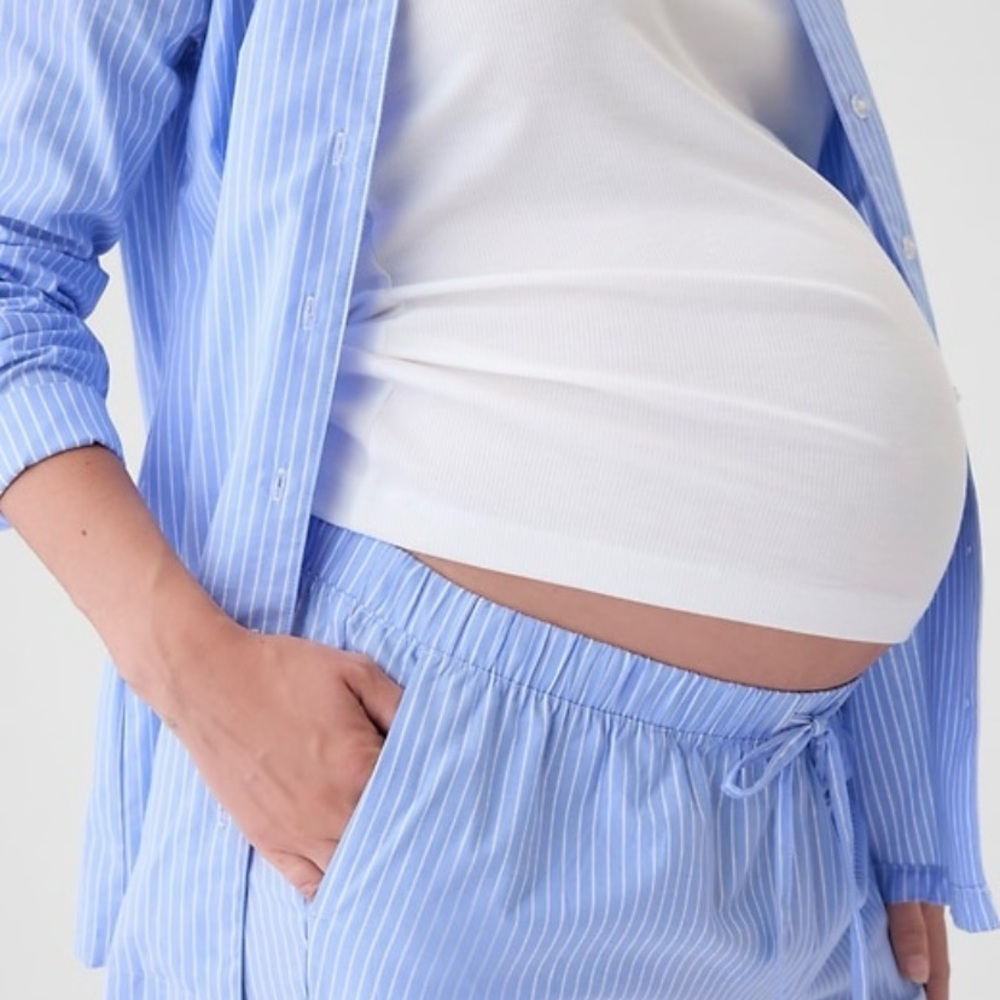 GAP Maternity NWT Poplin PJ Set